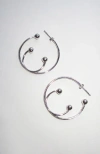 Rimor Jewelry Xl Pierced Hoop Earrings In Silver