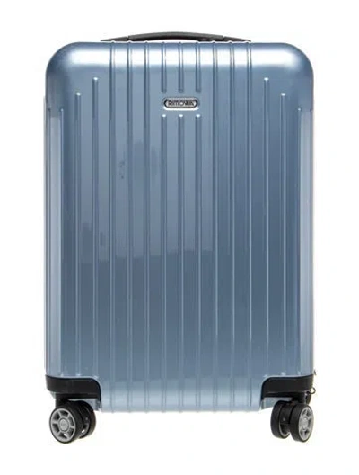Pre-owned Rimowa Acrylic Suitcase In Blue