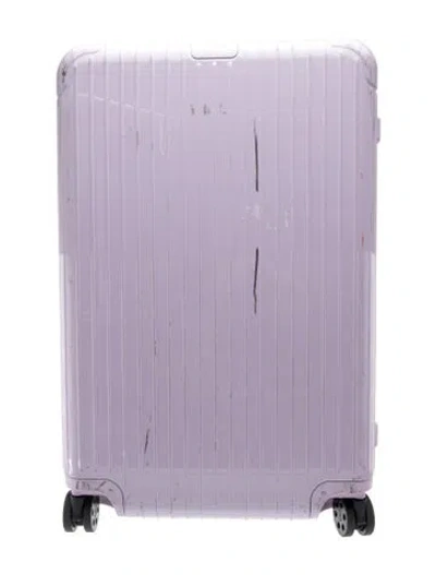 Pre-owned Rimowa Acrylic Suitcase In Purple