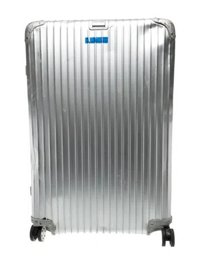 Pre-owned Rimowa Acrylic Suitcase In Silver