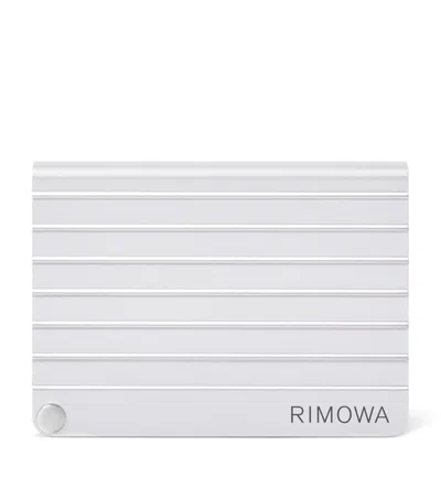 Rimowa Aluminium Card Holder In Silver