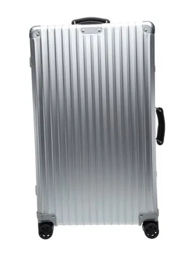 Pre-owned Rimowa Aluminium Wheeled Suitcase. In Silver