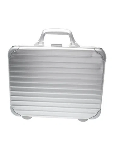 Pre-owned Rimowa Aluminum Briefcase In Silver