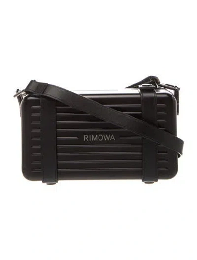 Pre-owned Rimowa Aluminum Crossbody Bag In Black