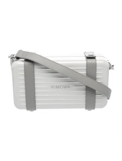 Pre-owned Rimowa Aluminum Crossbody Bag In White