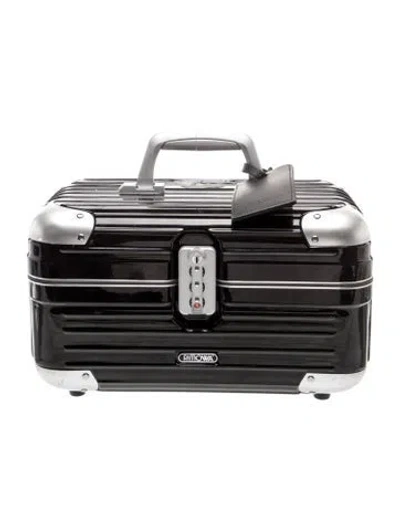 Pre-owned Rimowa Aluminum Metal Suitcase In Black