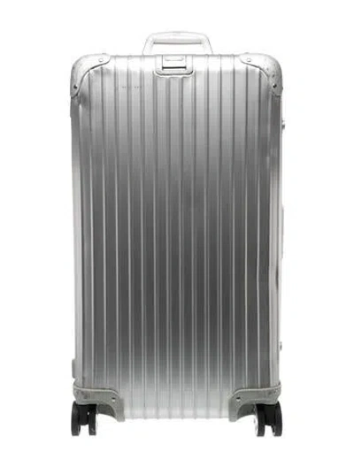 Pre-owned Rimowa Aluminum Multiwheel Suitcase In Silver