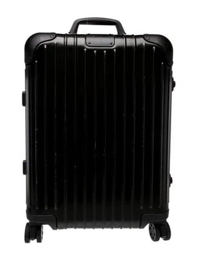 Pre-owned Rimowa Aluminum Suitcase In Black