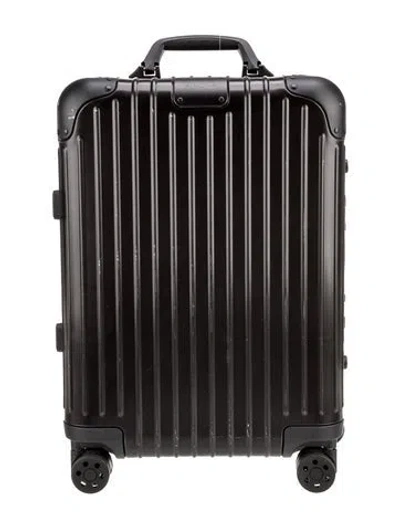 Pre-owned Rimowa Aluminum Suitcase In Black