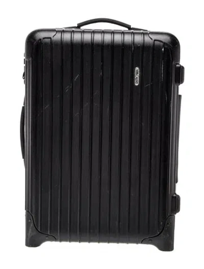 Pre-owned Rimowa Aluminum Suitcase In Black