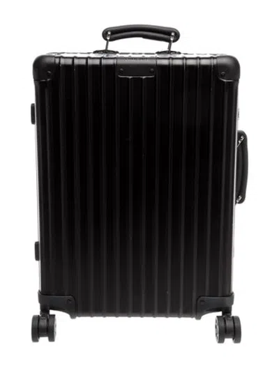 Pre-owned Rimowa Aluminum Suitcase In Black