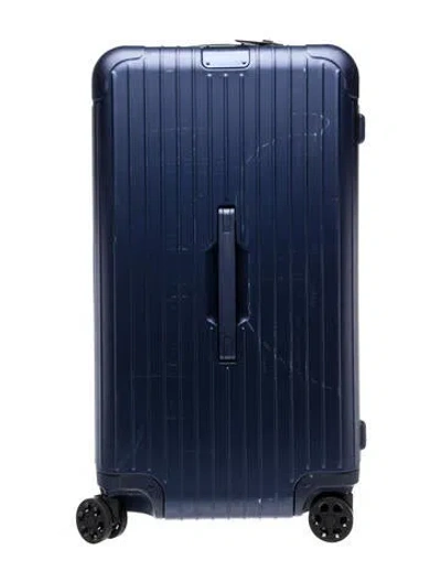 Pre-owned Rimowa Aluminum Suitcase In Blue