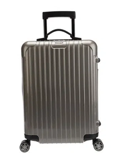 Pre-owned Rimowa Aluminum Suitcase In Gray