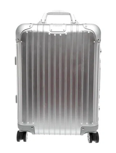 Pre-owned Rimowa Aluminum Suitcase In Metallic/silver