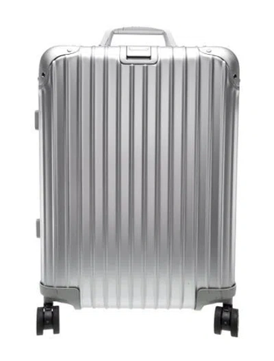Pre-owned Rimowa Aluminum Suitcase In Metallic/silver