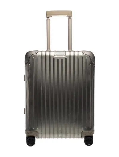 Pre-owned Rimowa Aluminum Suitcase In Metallic/silver