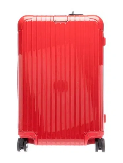 Pre-owned Rimowa Aluminum Suitcase In Red