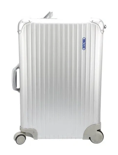 Pre-owned Rimowa Aluminum Suitcase In Silver