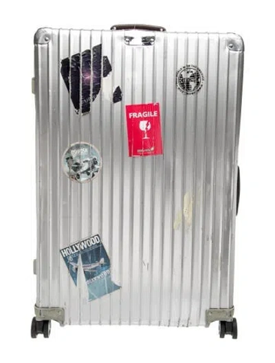 Pre-owned Rimowa Aluminum Suitcase In Silver