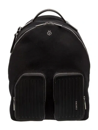 Pre-owned Rimowa Canvas Backpack In Black