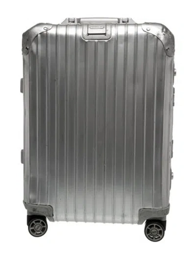 Pre-owned Rimowa Carry On Suitcase In Silver