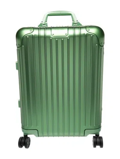 Pre-owned Rimowa Carry-on Suitcase In Green