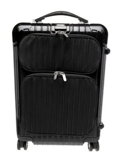 Pre-owned Rimowa Classic Check-in Rolling Suitcase In Black