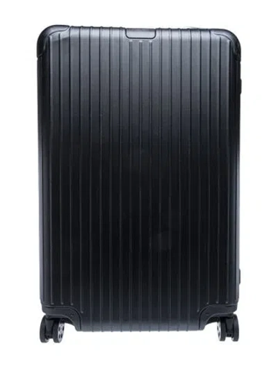 Pre-owned Rimowa Essential Check-in L Suitcase In Black