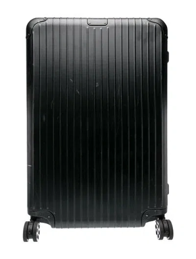 Pre-owned Rimowa Essential Trunk Plus Rolling Suitcase In Black
