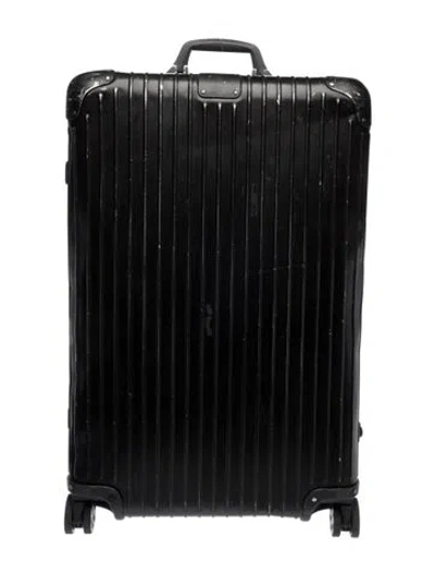 Pre-owned Rimowa Hard Case Roiling Suitcase In Black