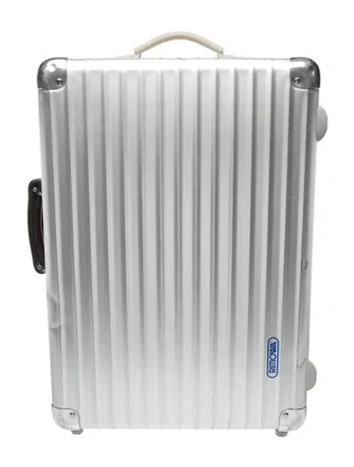 Pre-owned Rimowa Hard-shell Aluminum Carry On Suitcase