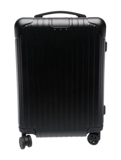 Pre-owned Rimowa Hardshell Carry-on Suitcase In Black