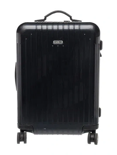 Pre-owned Rimowa Hard-shell Rolling Suitcase In Blue