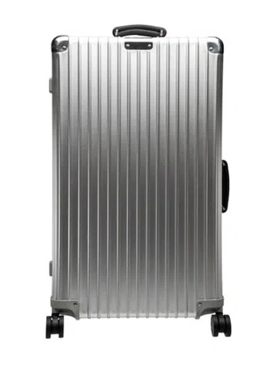 Pre-owned Rimowa Hardshell Rolling Suitcase In Silver