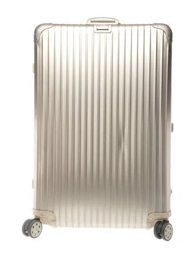 Pre-owned Rimowa Hard-shell Suitcase In Gold