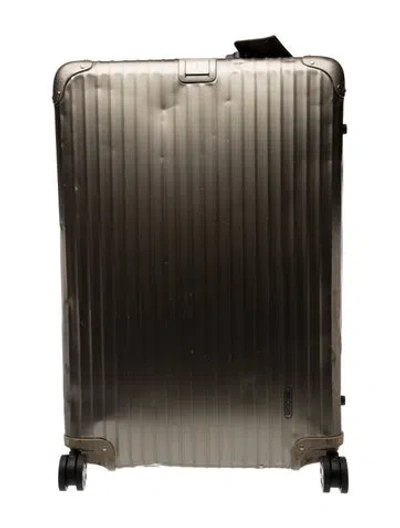 Pre-owned Rimowa Hard-shelled Suitcase In Gold