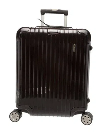 Pre-owned Rimowa Hardside Carry-on Suitcase In Brown