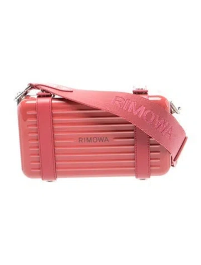 Pre-owned Rimowa Leather Crossbody Bag In Red