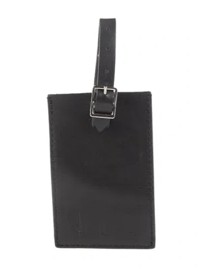 Pre-owned Rimowa Leather Luggage Tag In Black