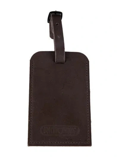 Pre-owned Rimowa Luggage Tag In Brown