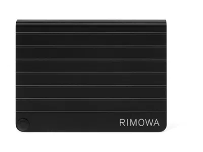 Pre-owned Rimowa Men's  Original Kleinwaren Aluminum Card Case In Black