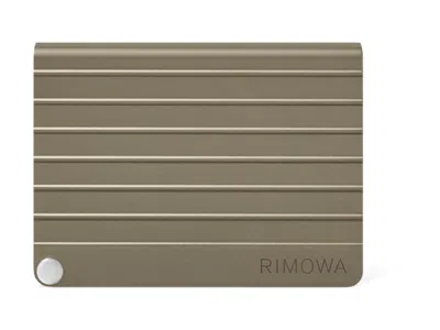 Pre-owned Rimowa Men's  Original Kleinwaren Aluminum Card Case In Titanium