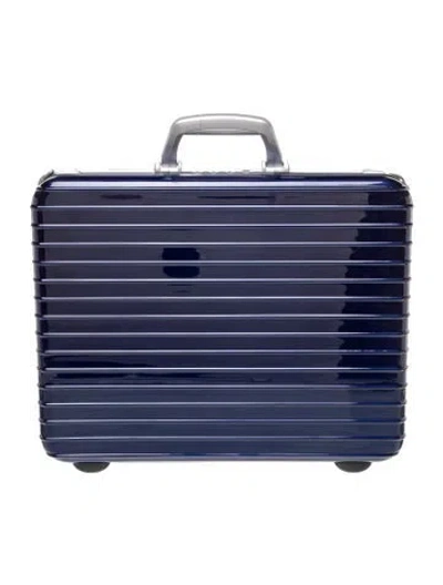 Pre-owned Rimowa Mens Blue Trunk And Steamers Luggage