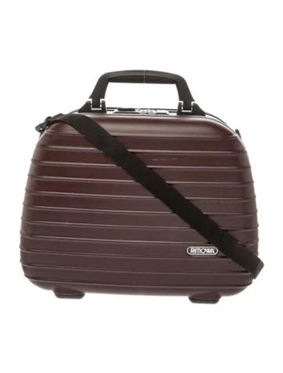 Pre-owned Rimowa Messenger Bag In Burgundy