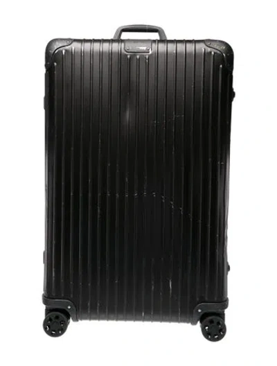 Pre-owned Rimowa Metal Rolling Suitcase In Black