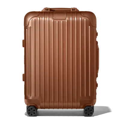 Rimowa Original Cabin Carry-on Suitcase In Bronze_brown