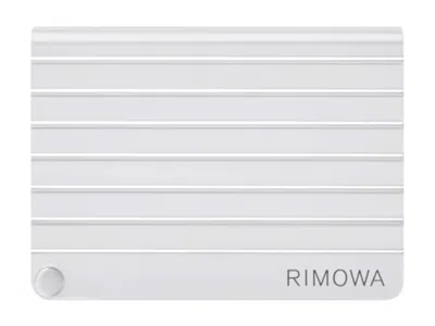 Pre-owned Rimowa Original Small Goods Aluminium Card Holder In Silver
