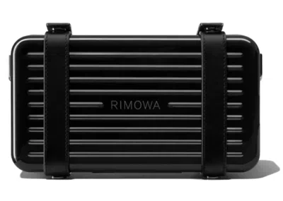 Pre-owned Rimowa Personal Polycarbonate Crossbody Clutch Bag In Black