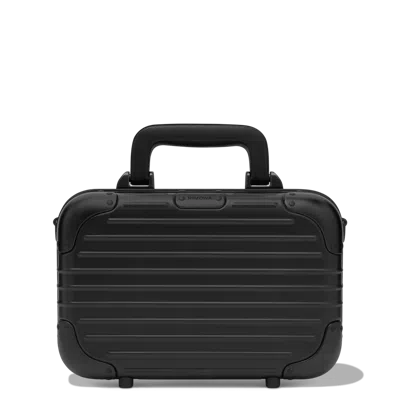 Rimowa Personalised Full-grain Leather Luggage Tag In Black In ブラック