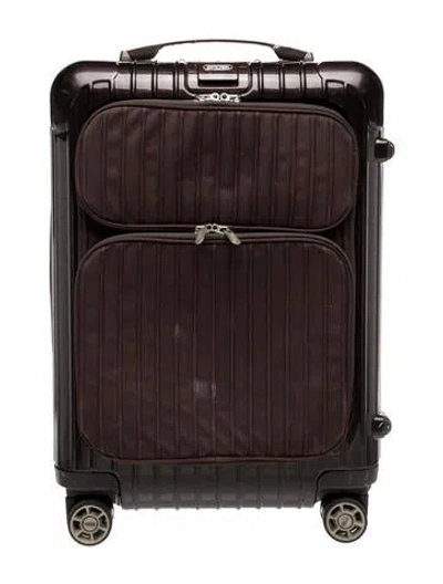 Pre-owned Rimowa Plastic Suitcase In Brown